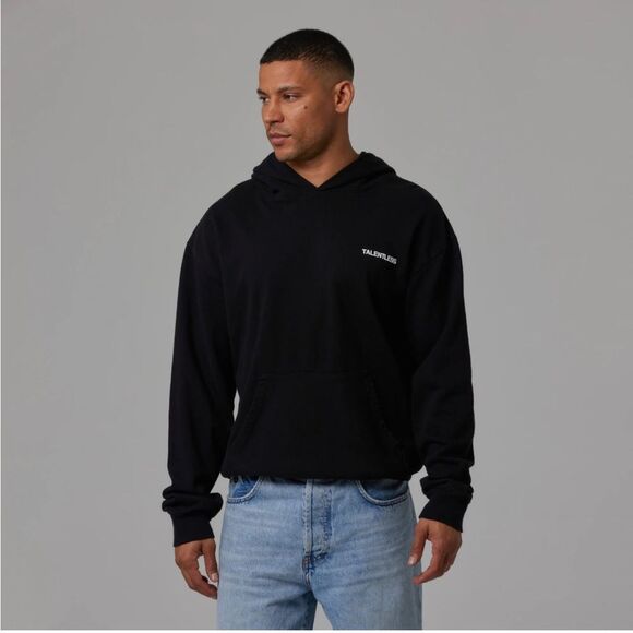 TALENTLESS Hoodie Sweatshirt Black Size XL - Picture 1 of 9